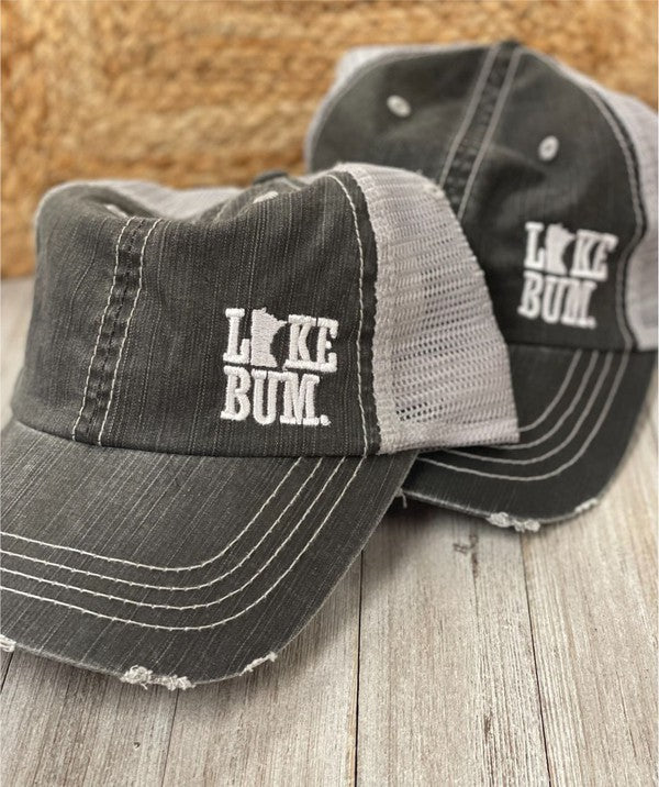 On Side - Minnesota Lake Bum Mesh Trucker Hat