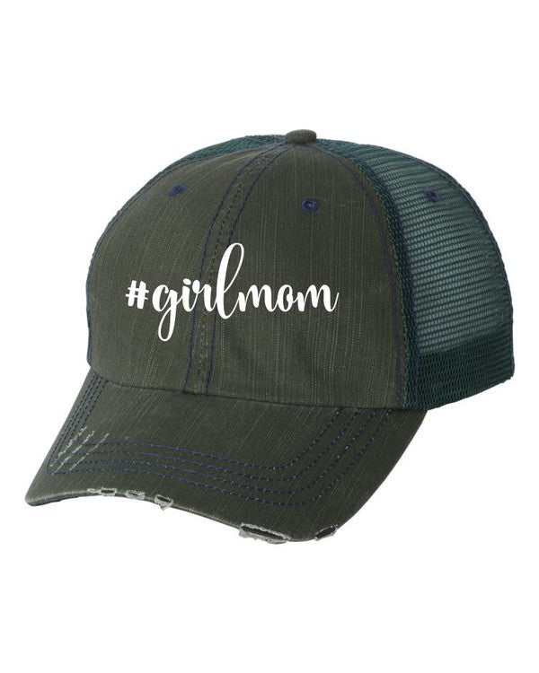 hashtag girlmom trucker hat