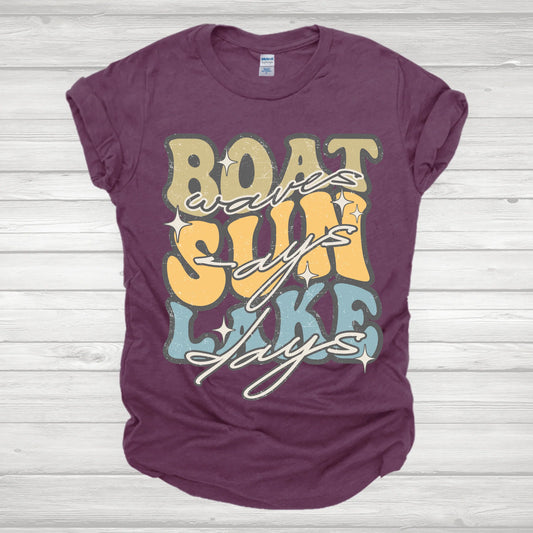 Boat-Sun-Lake Tee